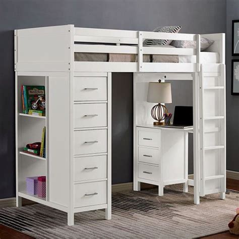 twin loft bed amazon|twin loft bed with shelves.